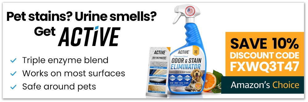 ACTiVE Pet Stain & Odor Eliminator Spray - Get 10% Off