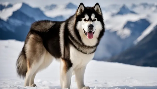 Alaskan Malamutes are double coated dogs