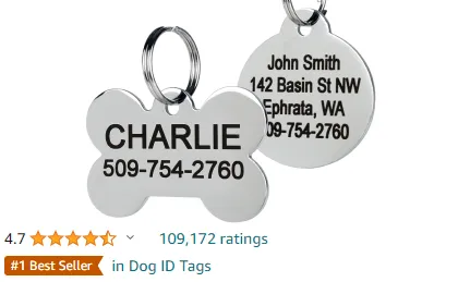 Bestselling Dog ID Tags