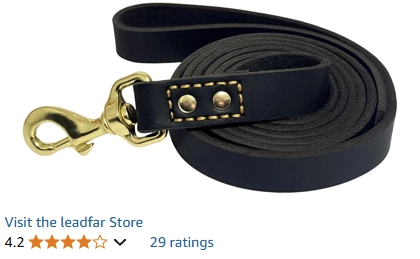 Leather Dog Leash for Shelties