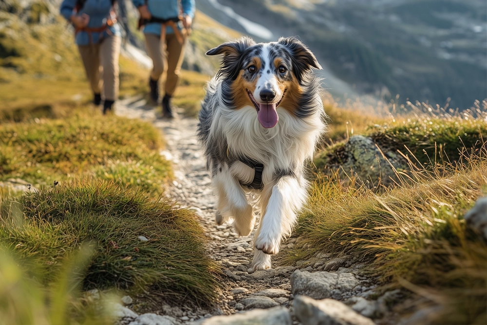 Hiking Sheltie