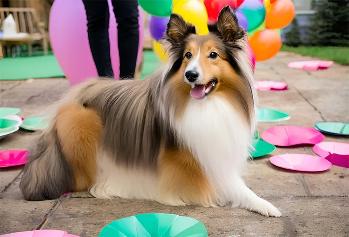 Shelties can be social butterflies